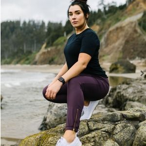 Zyia Peak Zipper Joggers Plum/Fig M 6-8